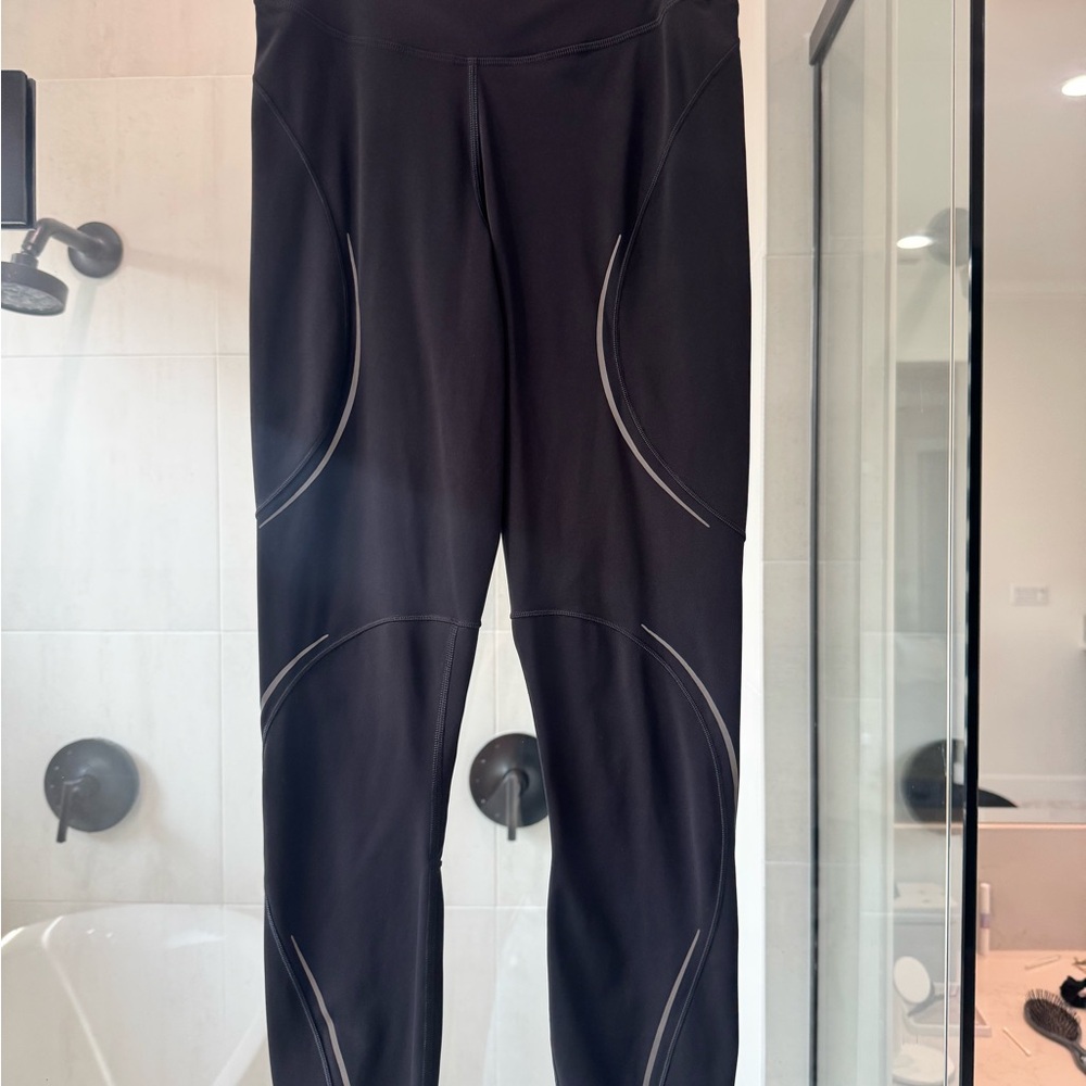 Lululemon Athletica Black Leggings with Seam Accents